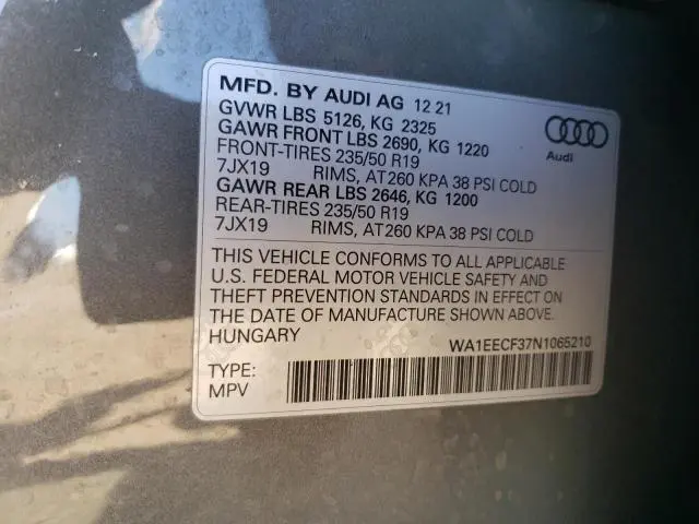 2022 AUDI Q3 PREMIUM PLUS S LINE 45  