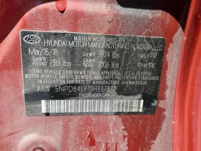 2018 HYUNDAI ELANTRA SEL