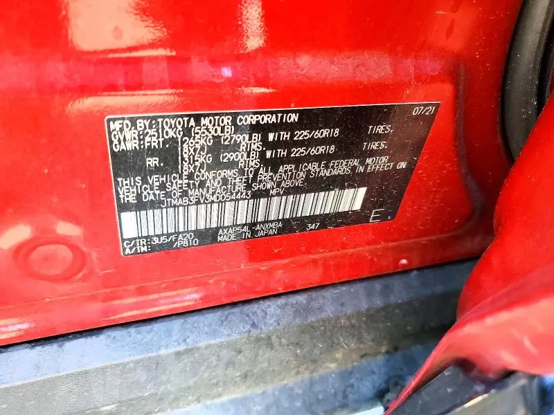 2021 TOYOTA RAV4 PRIME SE  