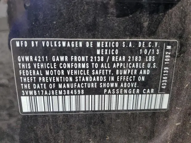 2014 VOLKSWAGEN JETTA SE  