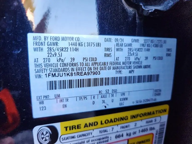 2024 FORD EXPEDITION LIMITED  