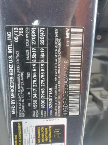 2013 MERCEDES-BENZ GL 450 4MATIC  