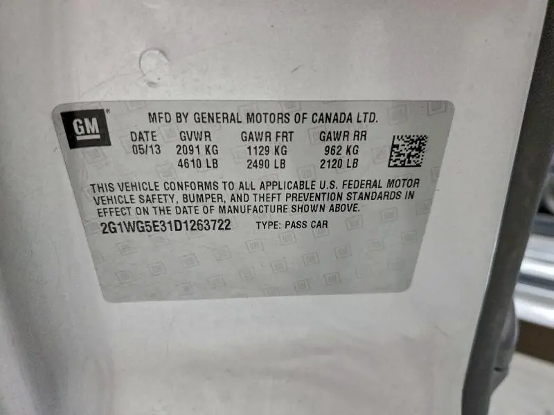 2013 CHEVROLET IMPALA LT  