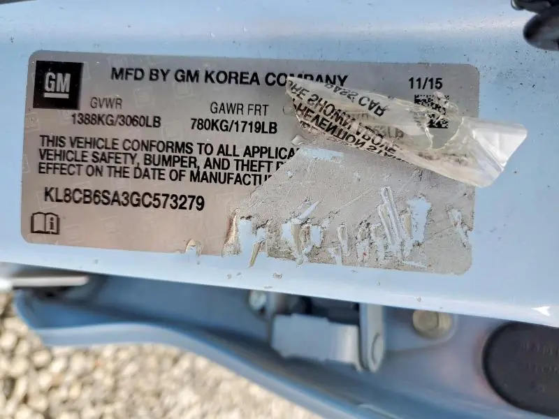 2016 CHEVROLET SPARK LS  