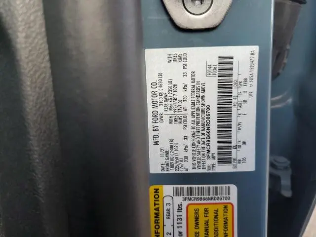 2022 FORD BRONCO SPORT BIG BEND  