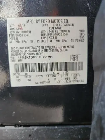 2014 FORD EXPLORER XLT  