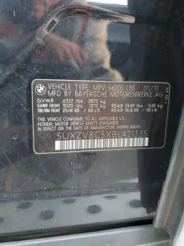 2011 BMW X5 XDRIVE50I  