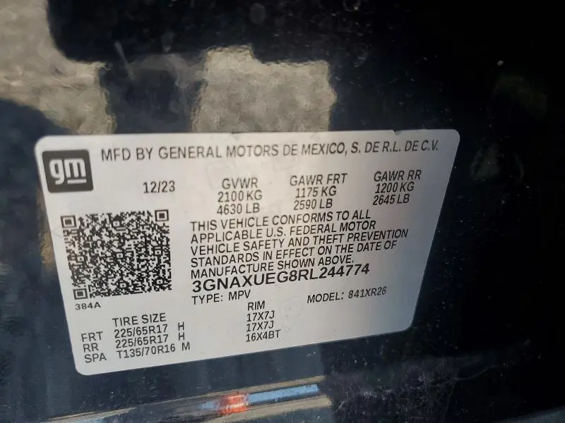 2024 CHEVROLET EQUINOX LT  