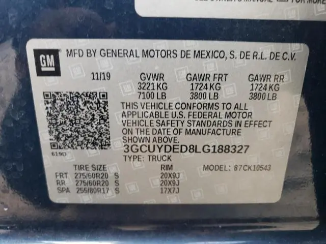 2020 CHEVROLET SILVERADO K1500 LT  