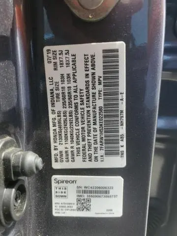 2019 HONDA CR-V EX  
