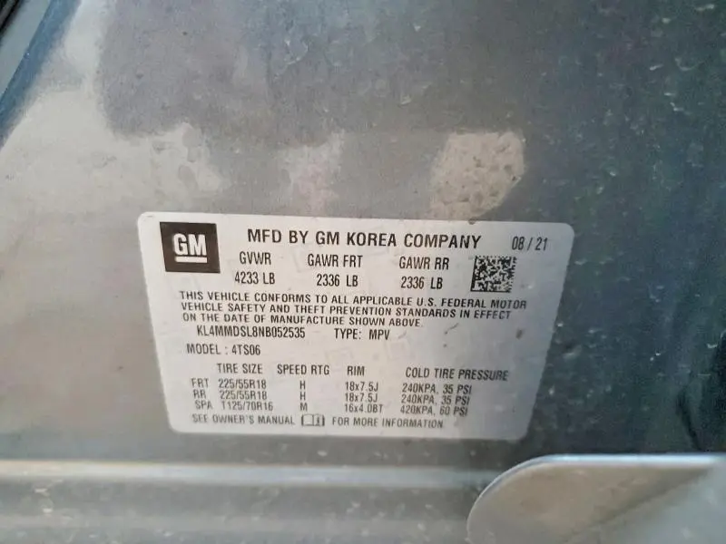 2022 BUICK ENCORE GX SELECT  
