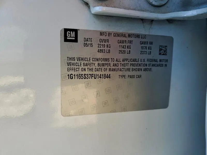 2015 CHEVROLET IMPALA LTZ  