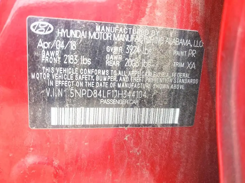 2018 HYUNDAI ELANTRA VALUE EDITION  