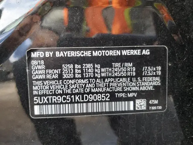 2019 BMW X3 XDRIVE30I  