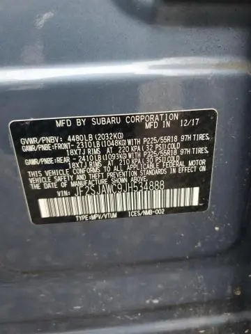 2018 SUBARU FORESTER 2.5I TOURING  