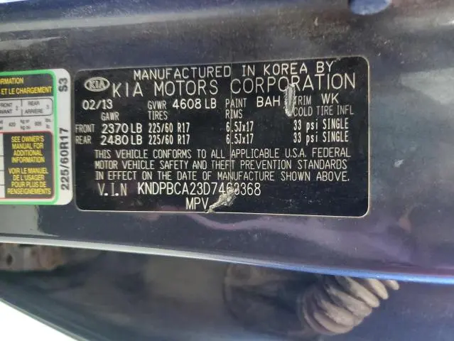 2013 KIA SPORTAGE LX