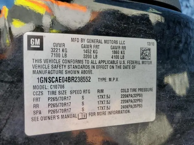 2011 CHEVROLET TAHOE C1500 LS  