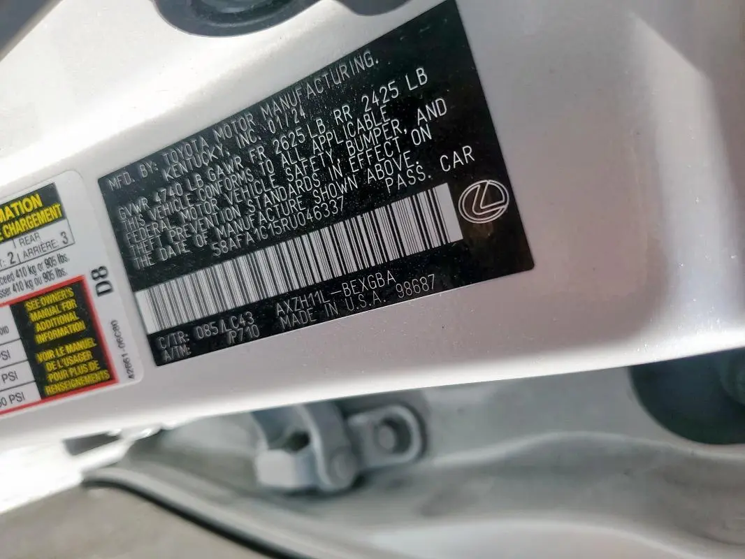 2024 LEXUS ES 300H BASE  