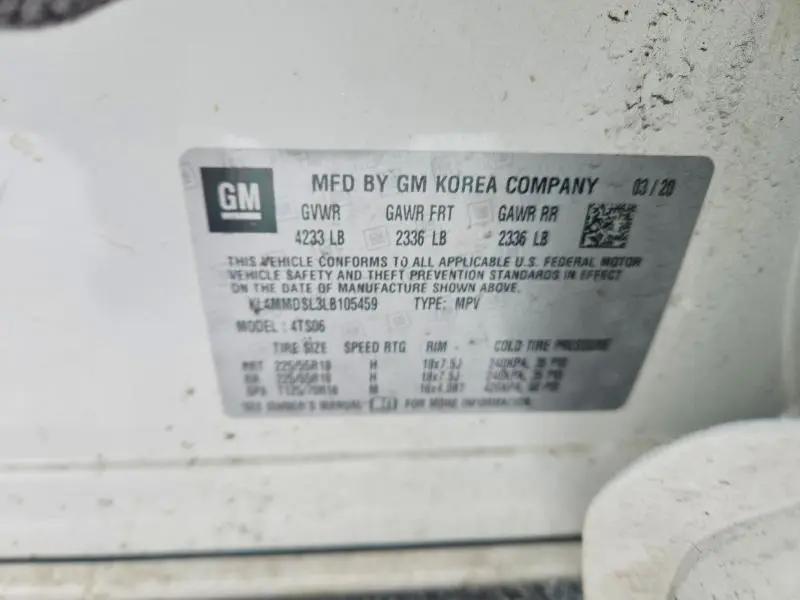 2020 BUICK ENCORE GX SELECT  