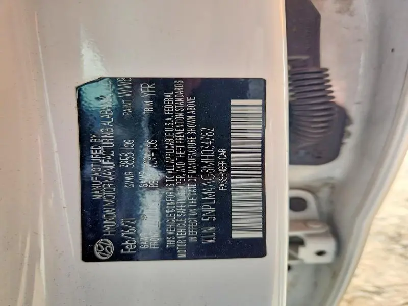 2021 HYUNDAI ELANTRA SEL  