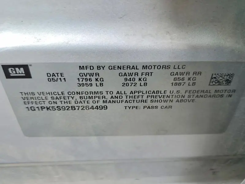 2011 CHEVROLET CRUZE ECO  