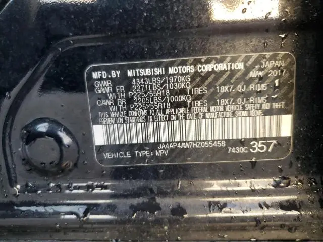 2017 MITSUBISHI OUTLANDER SPORT SEL  