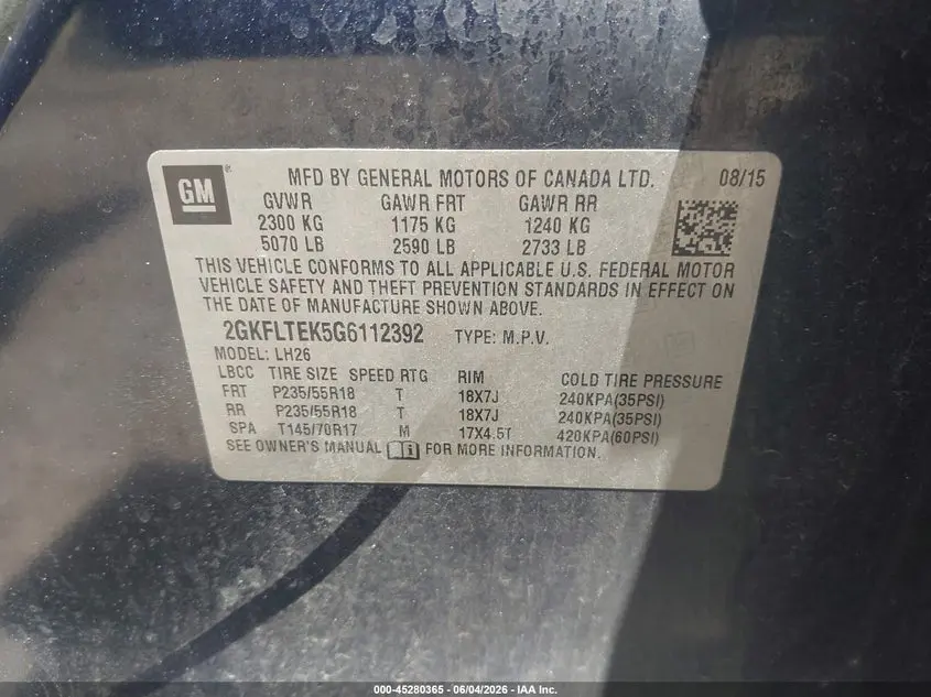 2016 GMC TERRAIN SLE-2