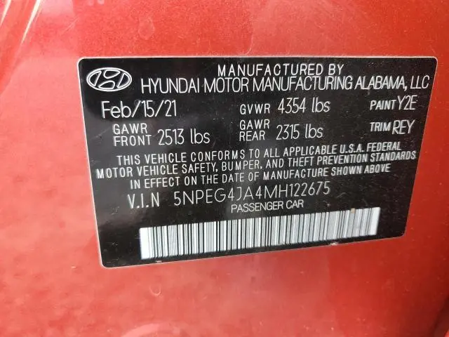 2021 HYUNDAI SONATA SE  