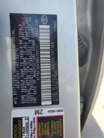 2011 TOYOTA CAMRY BASE  