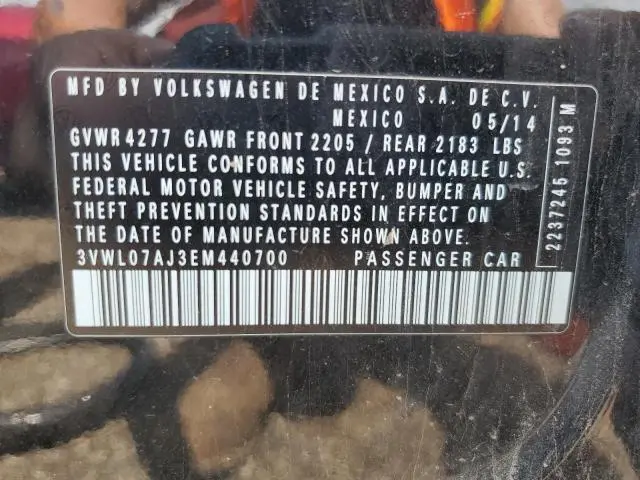 2014 VOLKSWAGEN JETTA SEL  