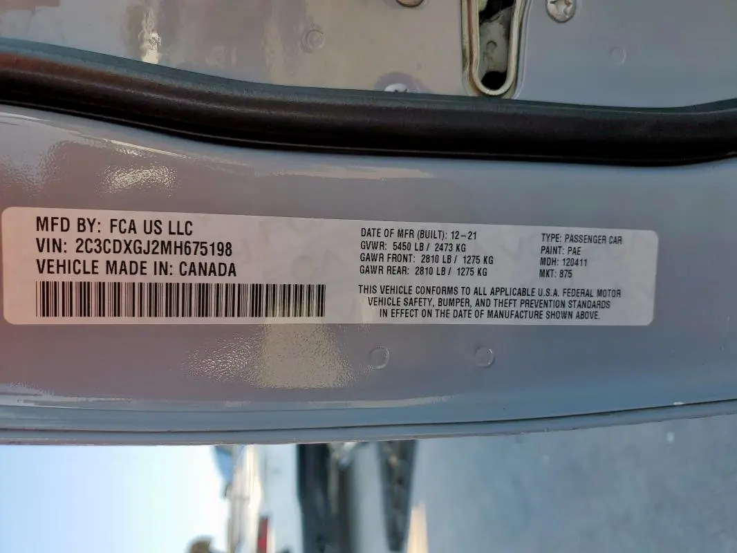 2021 DODGE CHARGER SCAT PACK  