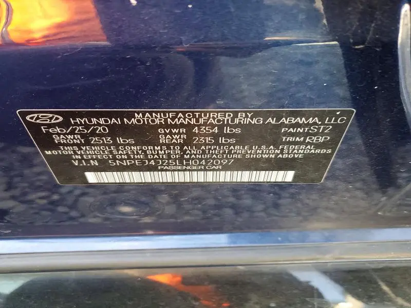 2020 HYUNDAI SONATA SEL PLUS  