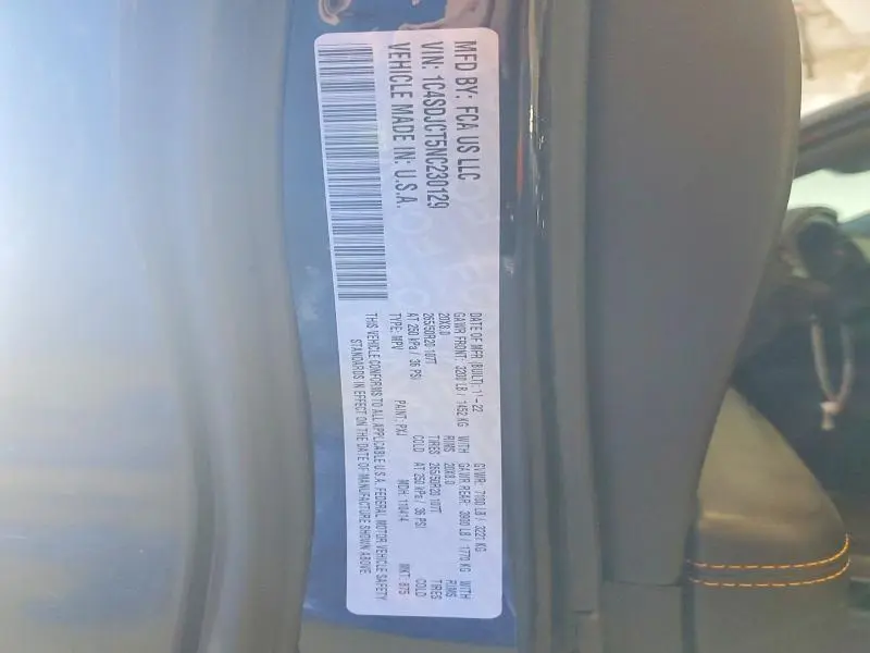 2022 DODGE DURANGO R/T  