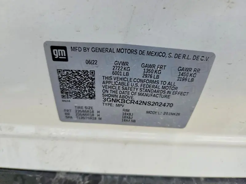 2022 CHEVROLET BLAZER 2LT  