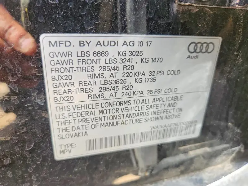 2018 AUDI Q7 PRESTIGE  