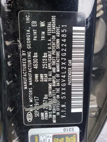 2018 KIA OPTIMA SXL  