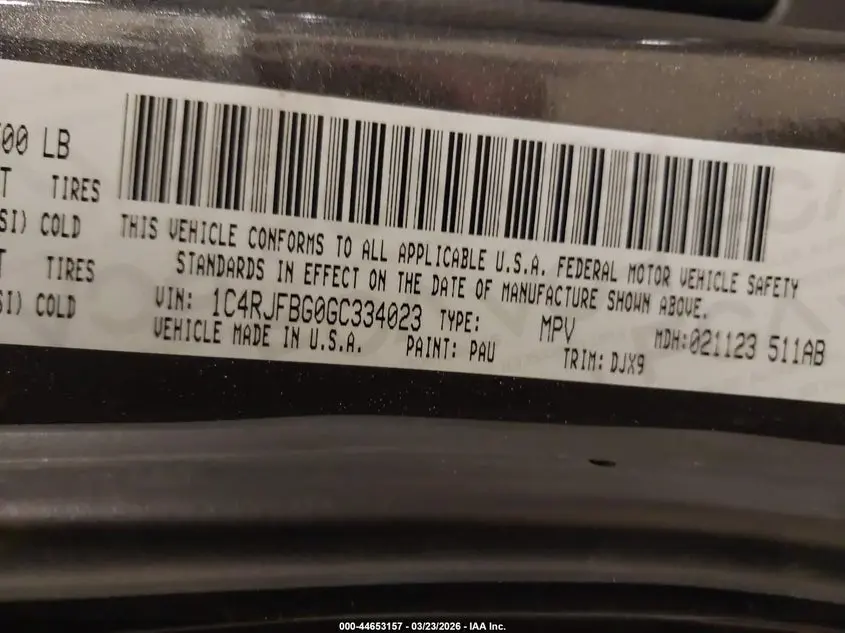 2016 JEEP GRAND CHEROKEE LIMITED 75TH ANNIVERSARY