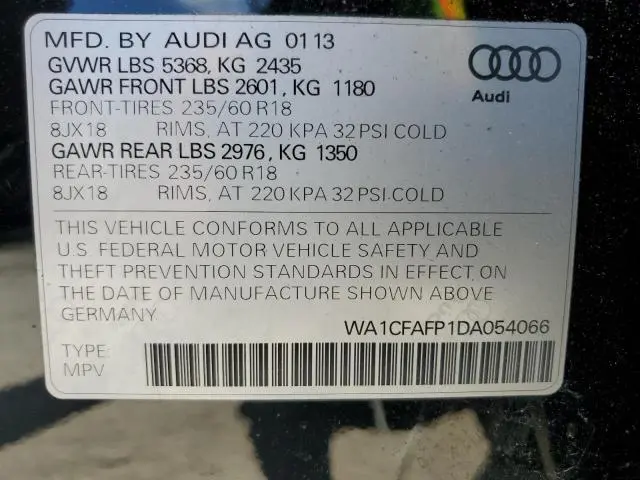 2013 AUDI Q5 PREMIUM  