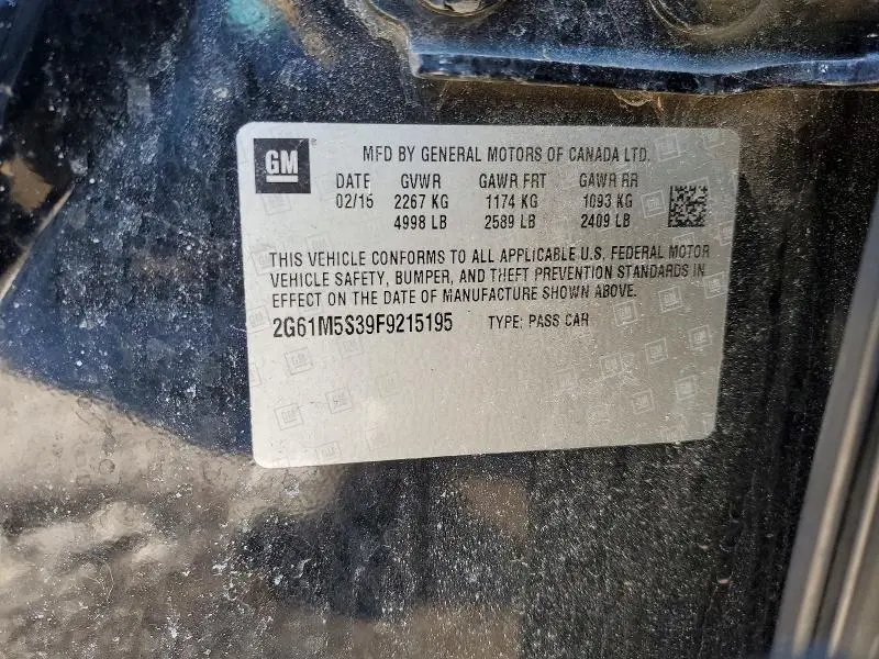 2015 CADILLAC XTS LUXURY COLLECTION  