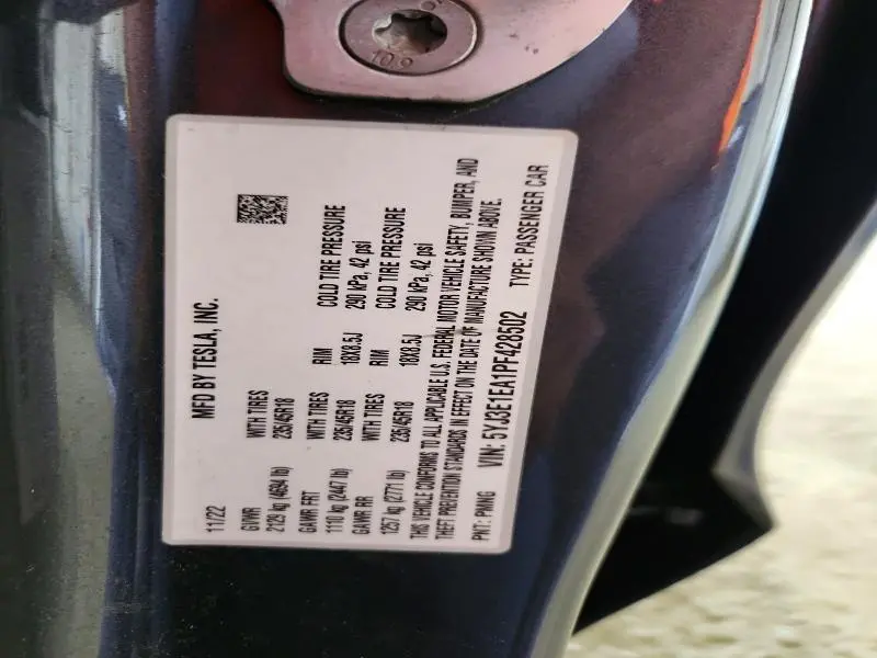 2023 TESLA MODEL 3   
