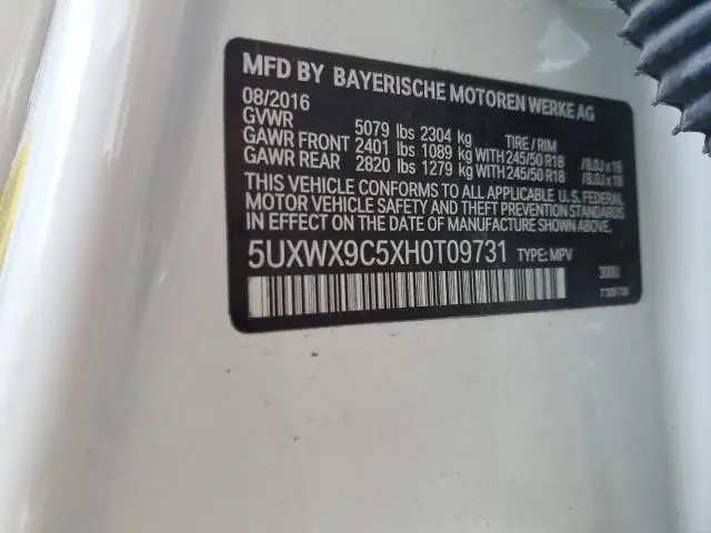 2017 BMW X3 XDRIVE28I  