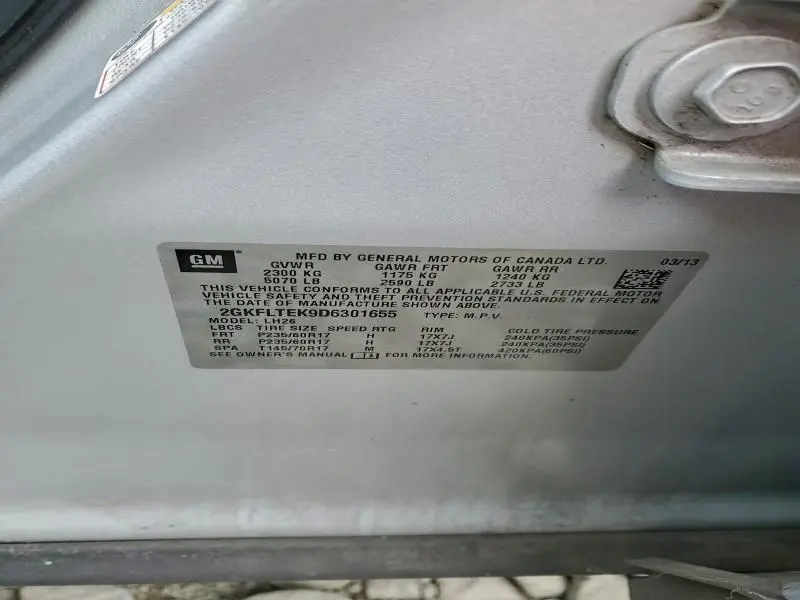 2013 GMC TERRAIN SLE  