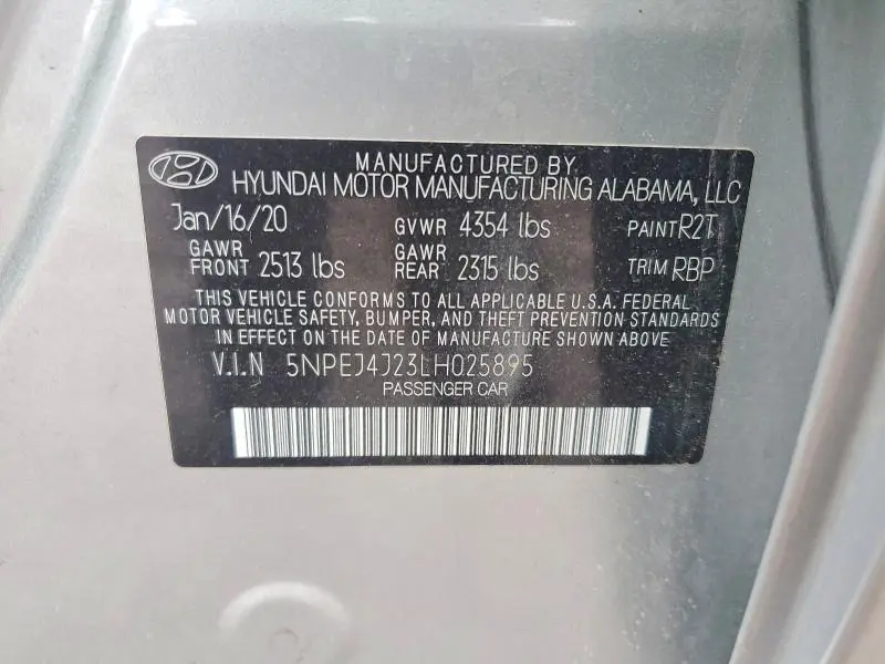 2020 HYUNDAI SONATA SEL PLUS  