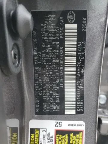 2024 TOYOTA CAMRY SE NIGHT SHADE  