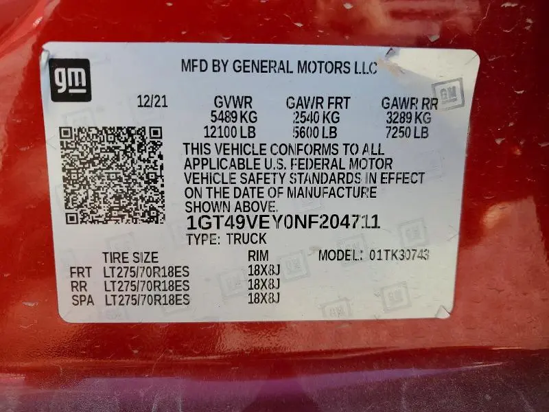 2022 GMC SIERRA K3500 AT4  