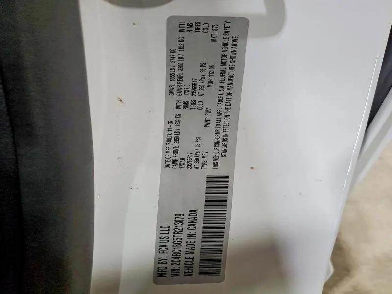 2026 CHRYSLER PACIFICA SELECT  