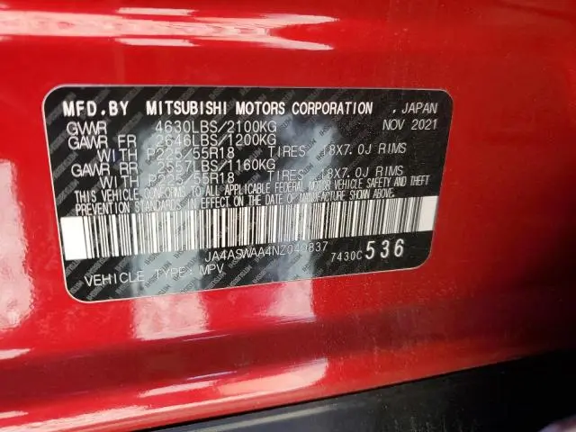 2022 MITSUBISHI ECLIPSE CROSS SE