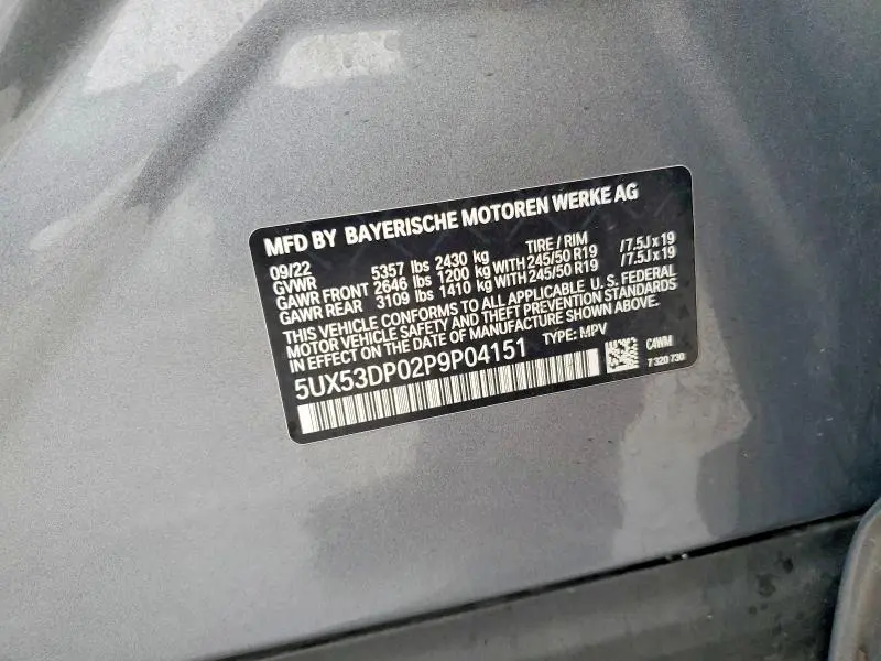 2023 BMW X3 XDRIVE30I  