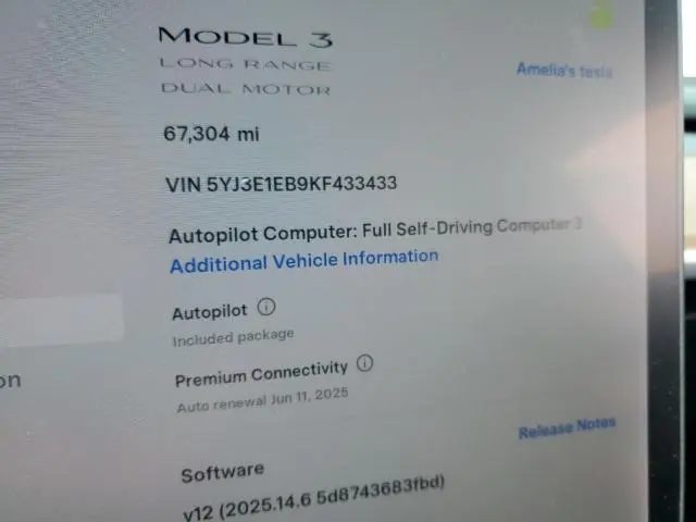 2019 TESLA MODEL 3   