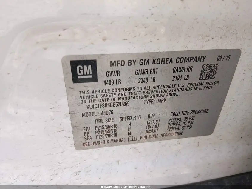 2016 BUICK ENCORE CONVENIENCE
